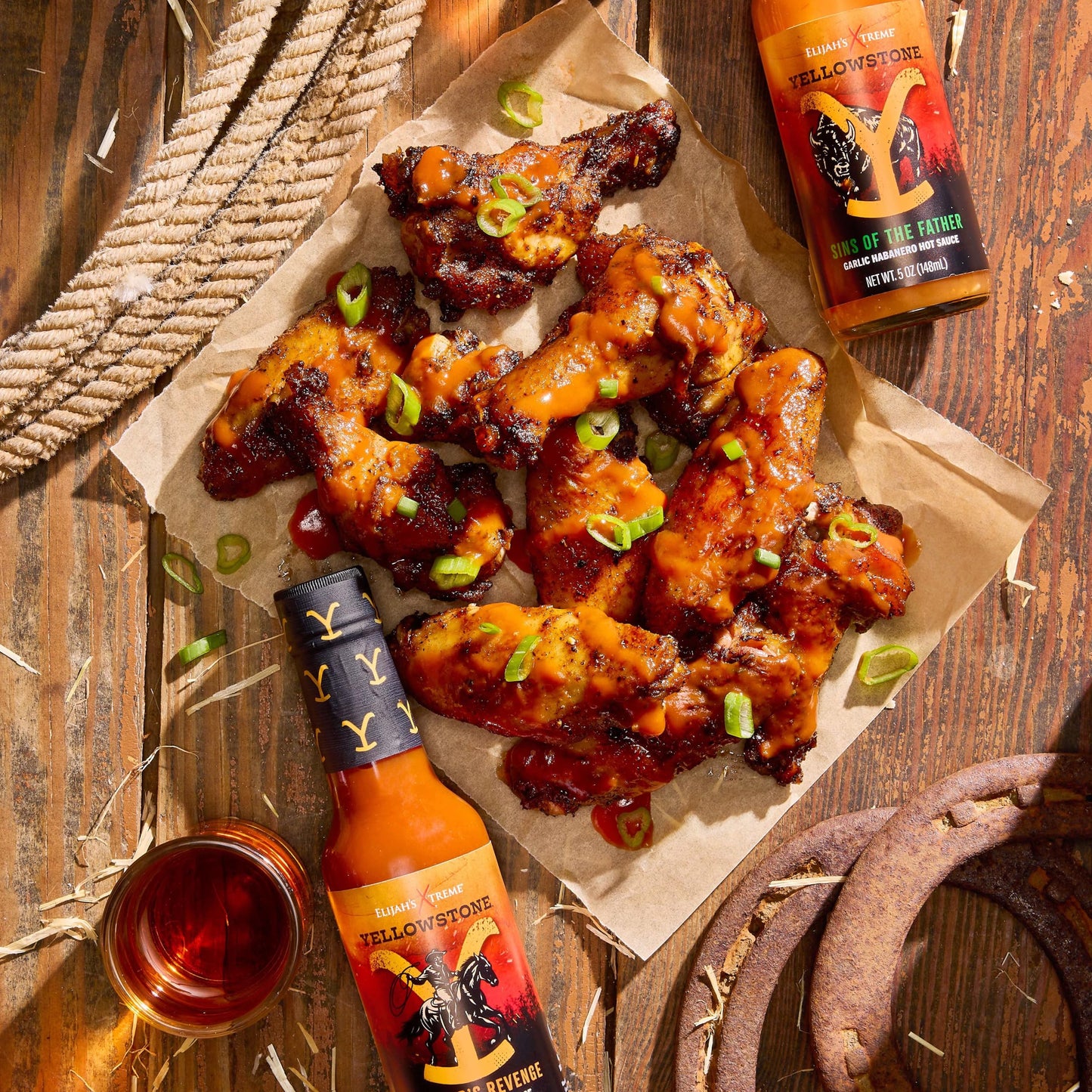 Elijah's Xtreme Exclusive Yellowstone Hot Sauce Ranchers Revenge Ghost Pepper Sauce (Ghost Pepper)