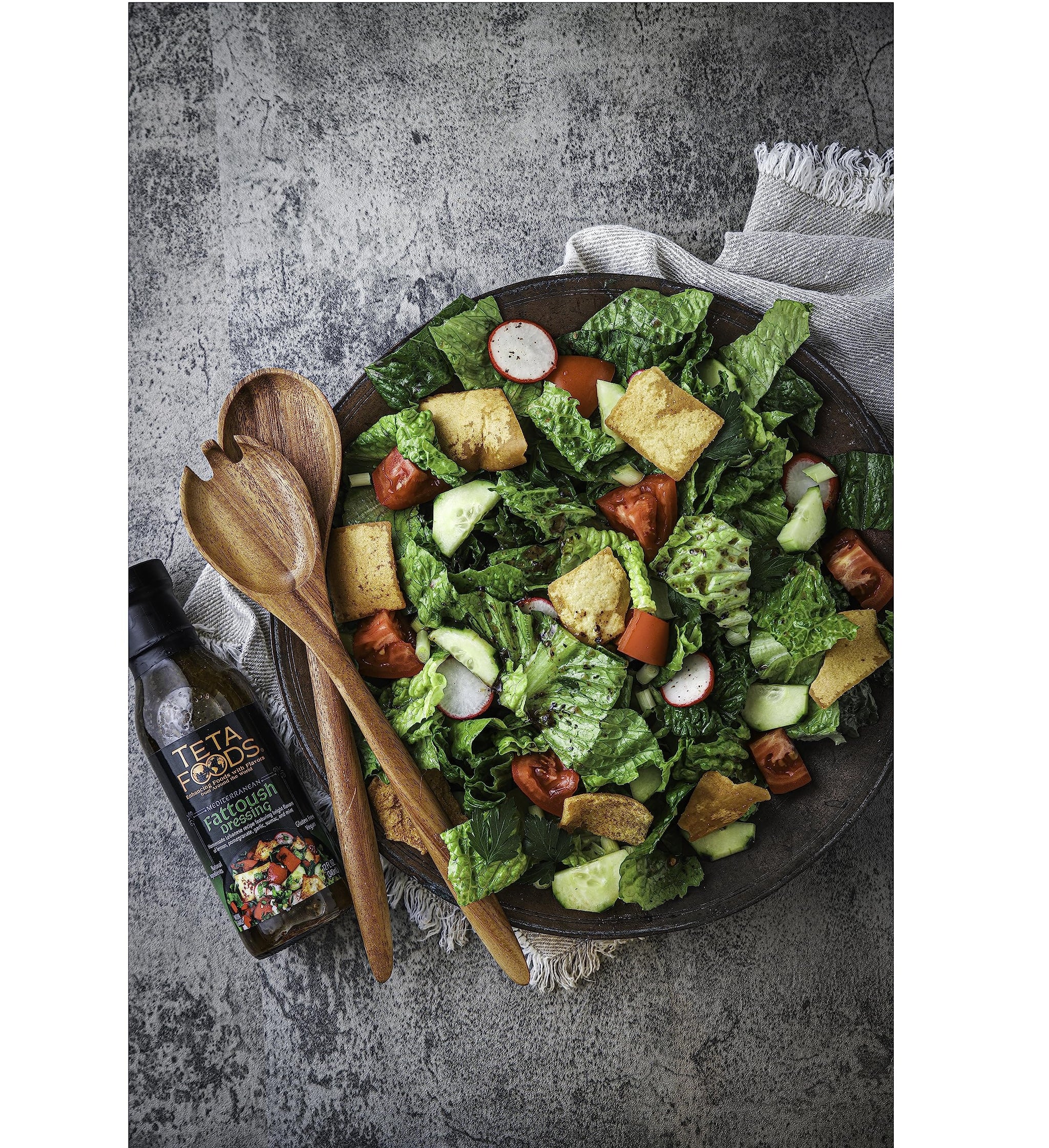 Teta Foods Fattoush Dressing and Marinade 64 FZ (6-64oz)