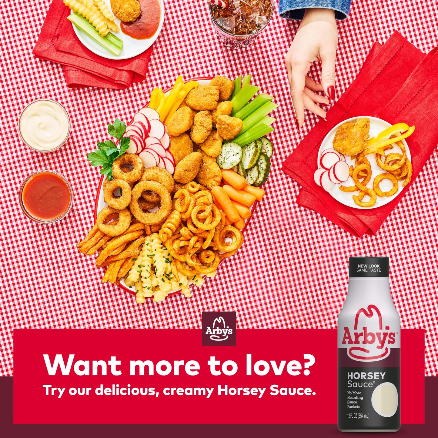 Arby’s Original Sauce, 12 fl. oz., All Purpose Sauce for Sandwich Spreads, Chicken Wings, Burgers, Marinades, and More, Made with Vinegar, Garlic