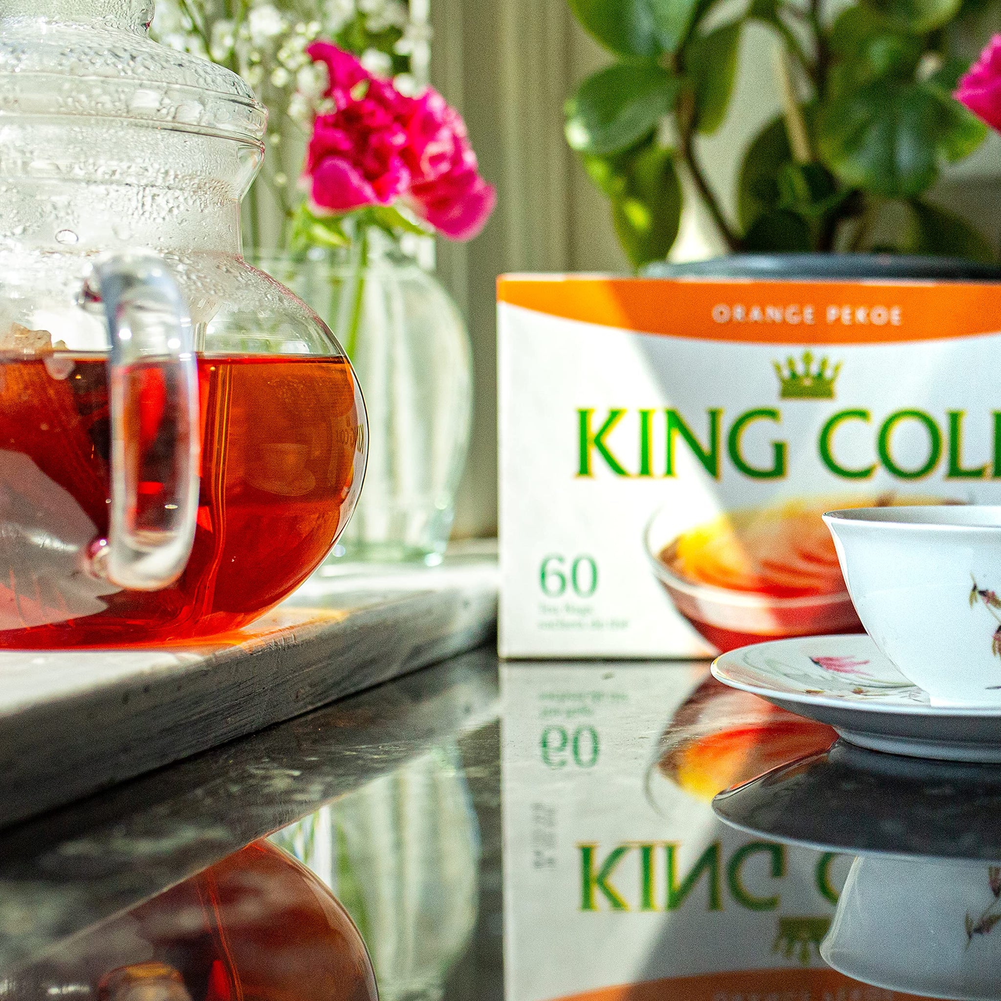King Cole Premium Orange Pekoe Tea - 60 Tea Bags (Loose Leaf & Boxed)