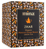 Mina Organic Moroccan Orange Blossom Green Tea, 15 CT