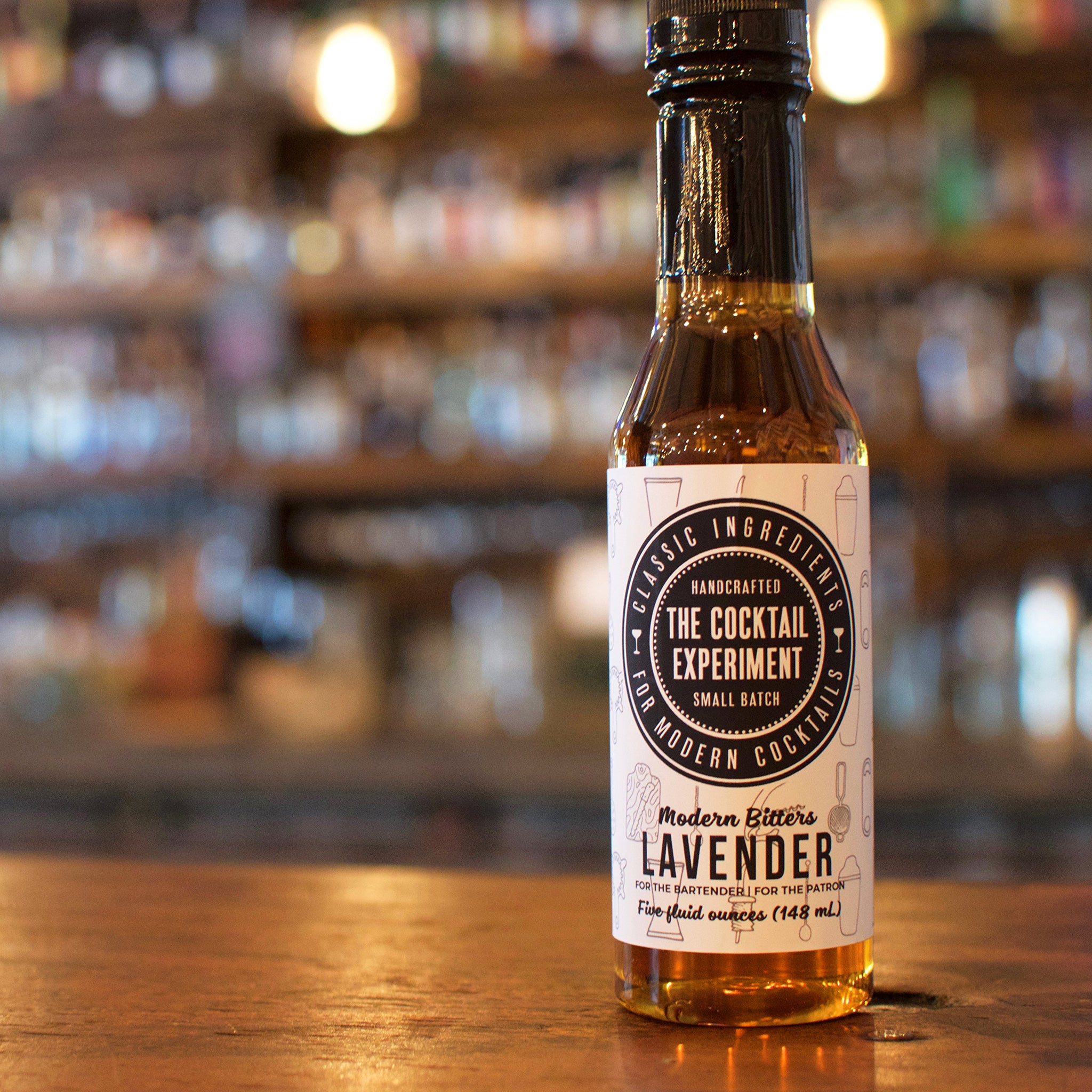 The Cocktail Experiment Lavender Bitters - Vegan Gluten Free Cocktail Bitters Drink Mix for Cocktails, Old Fashioned, Tea, Coffee & Culinary Recipes
