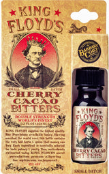 King Floyd's Artisanal Cherry Cacao Bitters for Cocktails (0.5oz Card Pack) Hand Crafted, Made from Organic Cacao Nibs & Montmorency Cherries