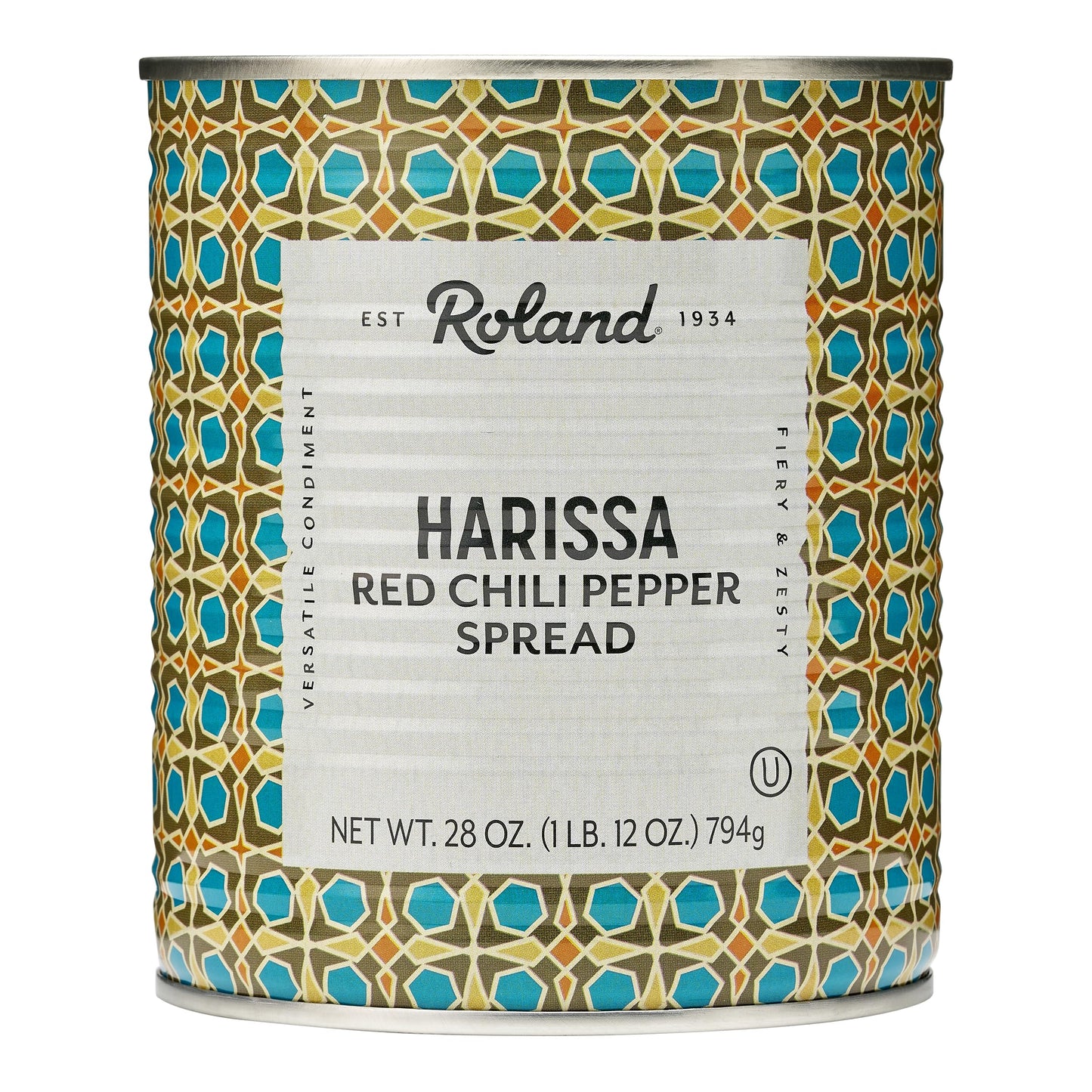 Roland Foods Harissa Red Chili Spread, Specialty Imported Food, 28-Ounce Can