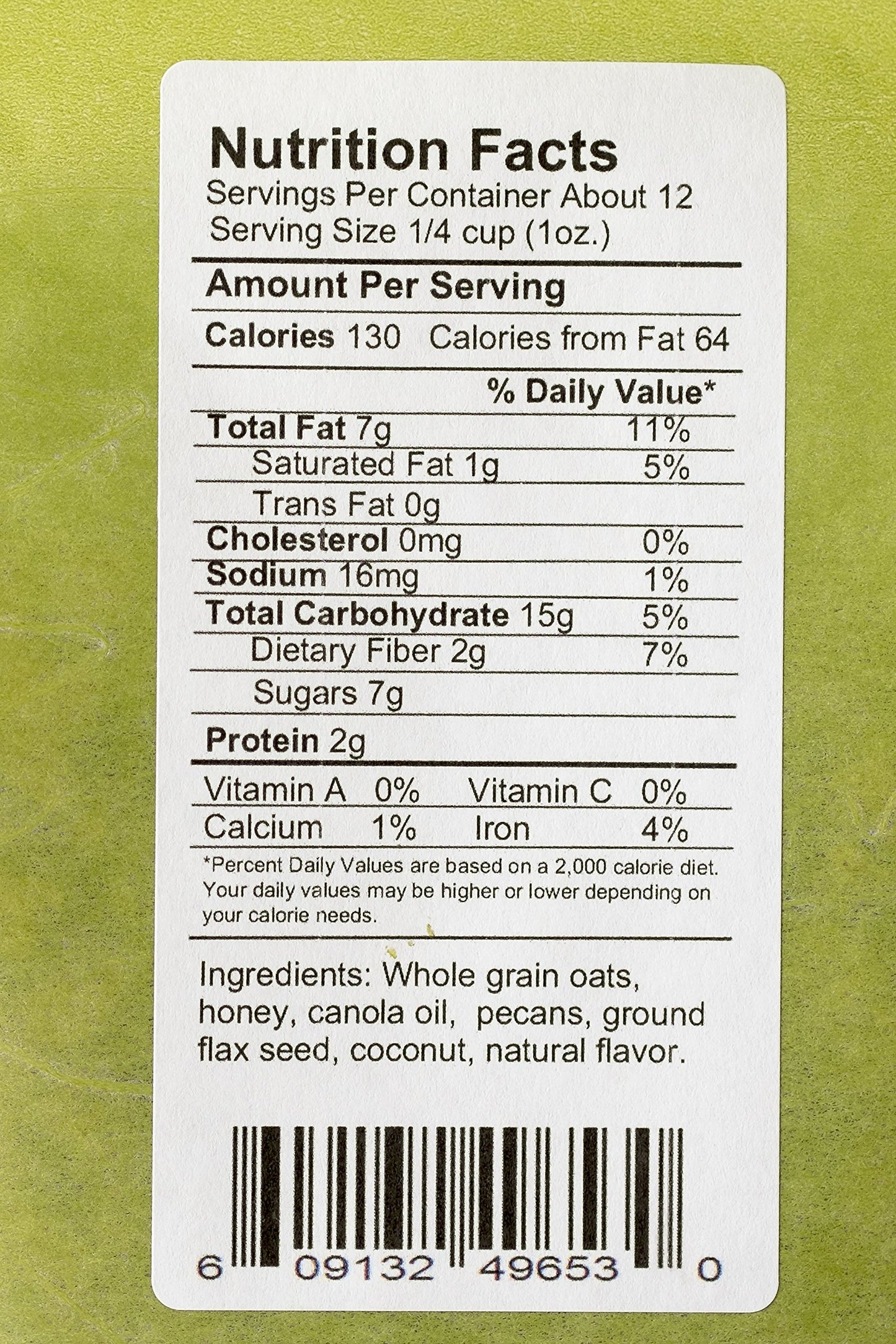 O'Brien's Own Gourmet Granola (Pecan) 12 oz. bags, 3 count