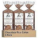 Quaker Large Rice Cakes, Chocolate, 7.23 oz Bags, (3 Pack), Gluten Free, Whole Grain, No Added Colors