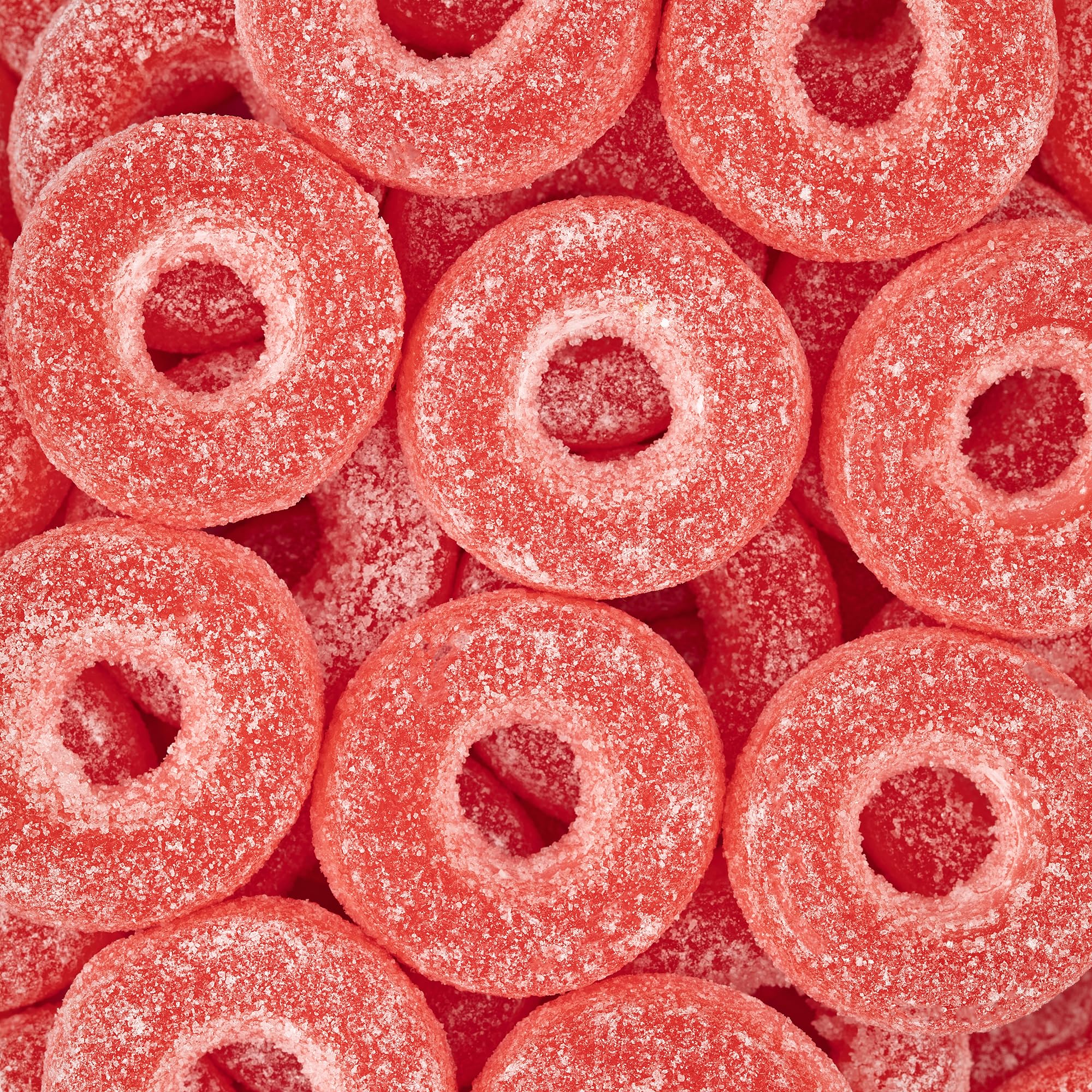 Kervan Candy Bebeto Watermelon Rings - Fruity, Soft, Sweet & Sour Gummy Candy Bulk for Kids, Gift Snacks and Parties - Watermelon Ring Gummies Big
