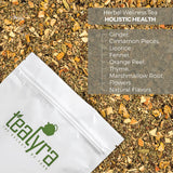 Tealyra - Holistic Health Tea - Turmeric Healthy Tonic - Ginger - Fennel - Cinnamon - Loose Leaf - All-In-One Wellness Blend - Caffeine-Free - 224g