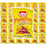 LULU Maduritos Sweet Plantain Chips, Gluten-Free, 1.4oz Bag (Pack of 24, Total of 33.6 Oz)