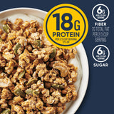 Ratio Protein Fiber Honey Cashew Granola Cereal, 18g Protein, 9.8 oz