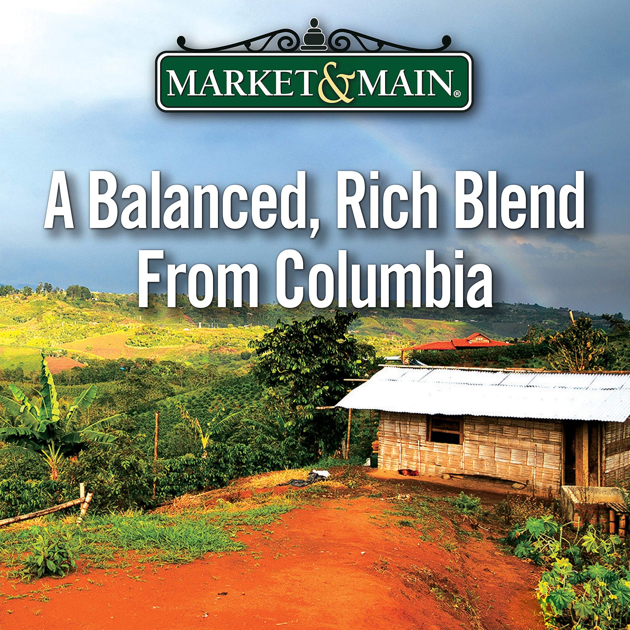 Market & Main OneCup, Colombian, Compatible with Keurig K-cup Brewers, 12 Count