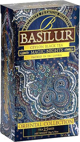Basilur "Magic Night" Orintal Tea collection Black Tea , 25 Count String & Tag