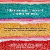 12 Food Color U.S. Cake Supply 2.3-Ounce Liqua-Gel Cake Food Coloring Variety Pack with Color Mixing Wheel - Made in the U.S.A.