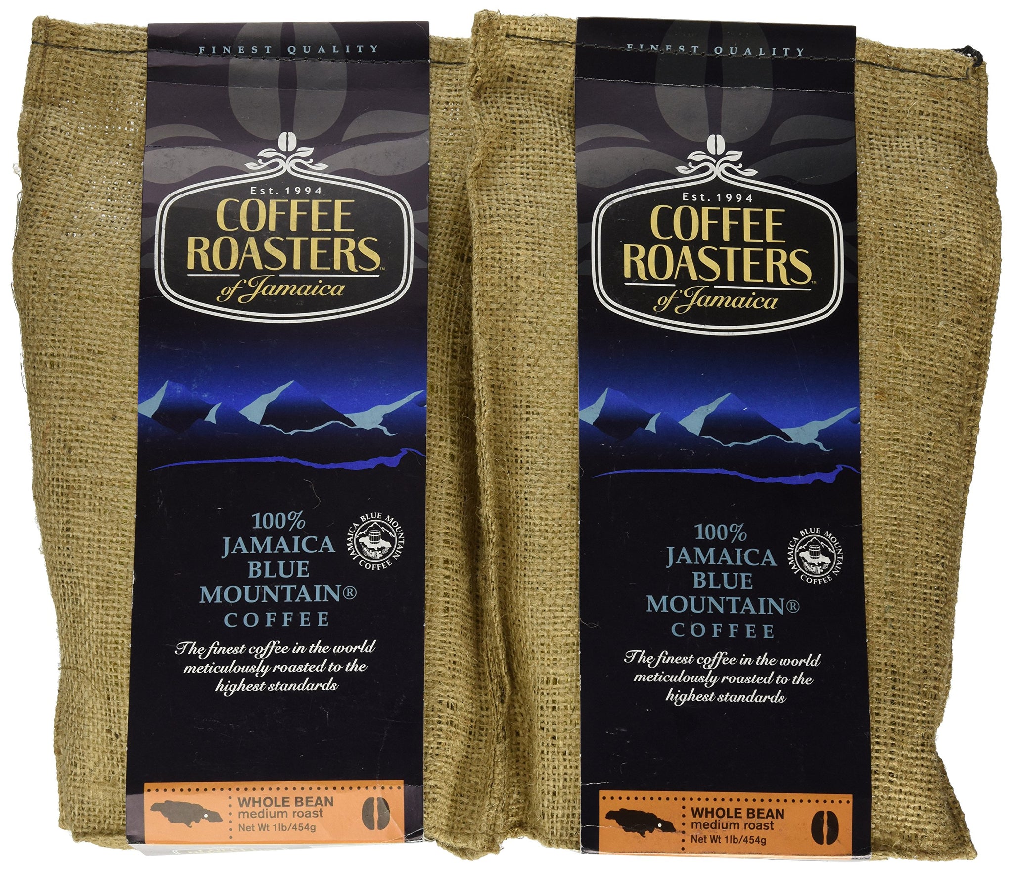 Coffee Roasters of Jamaica - 100% Jamaica Blue Mountain Whole Bean Coffee (2lbs)